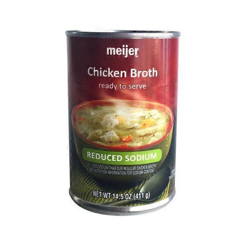 Meijer Chicken Fat Free Reduced Sodium Broth (14.5 oz) Instacart