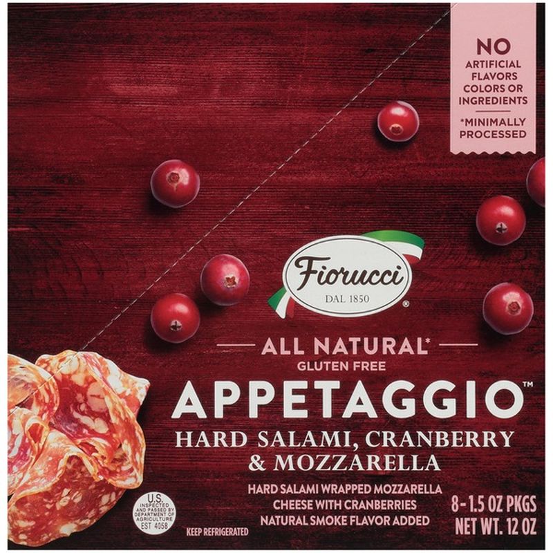 Fiorucci Hard Salami, Cranberry & Mozzarella (1.5 oz) Instacart