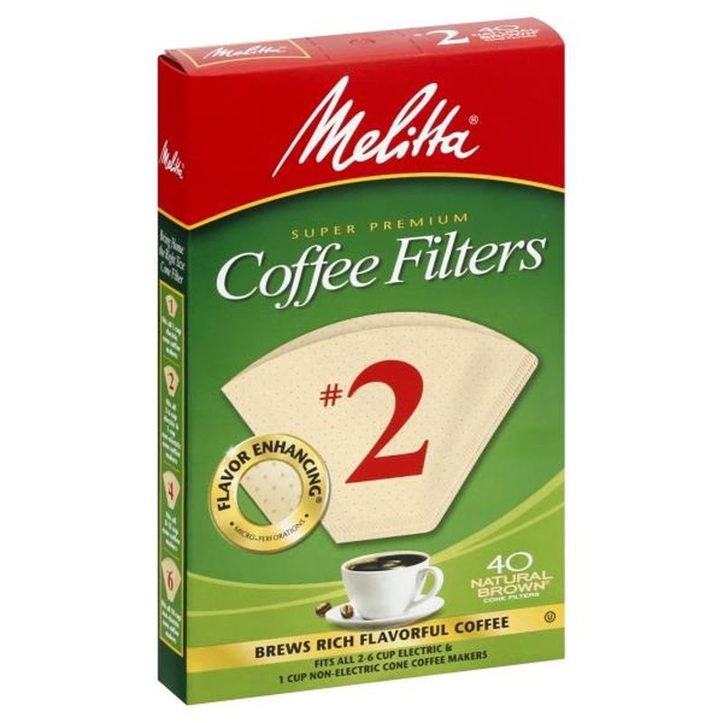 Melitta Coffee Filters, Super Premium, No. 2 (40 ct) from Publix