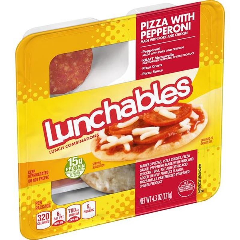 Lunchables Pepperoni Pizza Convenience Meal (4.3 oz) from Hy-Vee ...