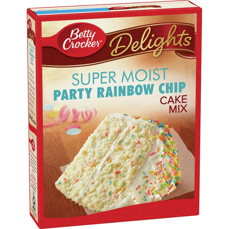 Betty Crocker Super Moist Rainbow Chip Cake Mix (15.25 oz) - Instacart