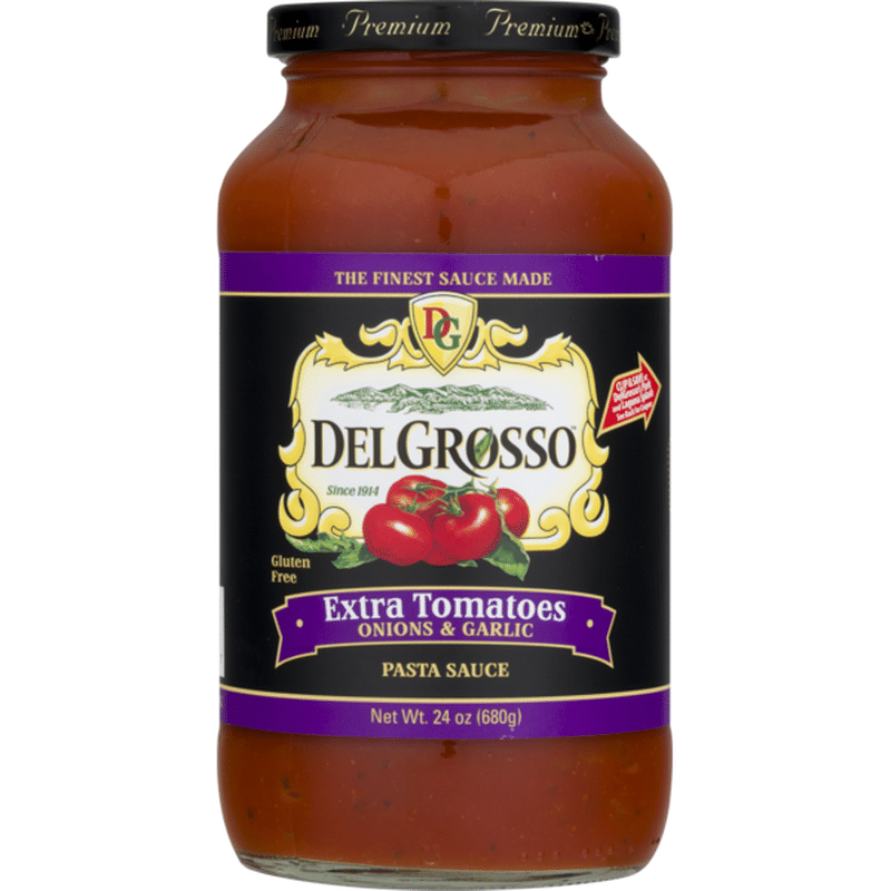 DelGrosso Spaghetti Sauce, Extra Tomatoes, Onion & Garlic (26 oz