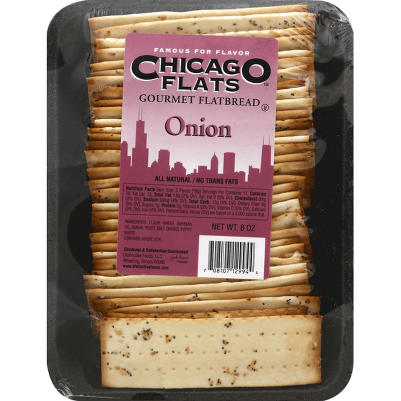 Chicago Flats Flatbread, Gourmet, Onion (8 oz) Instacart