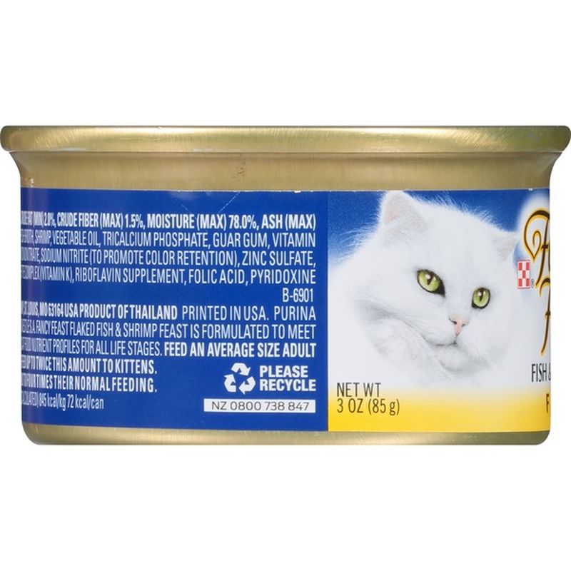 Fancy Feast Wet Cat Food, Flaked Fish & Shrimp Feast (3 oz) from Petco