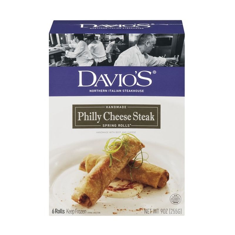 Davio's Handmade Philly Cheese Steak Spring Rolls 6 CT (9 oz) Instacart