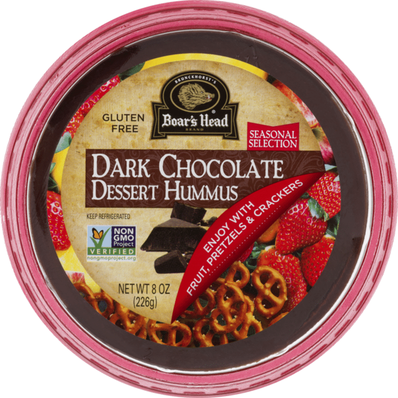 Boar's Head Dessert Hummus, Gluten Free, Dark Chocolate (8 oz) from