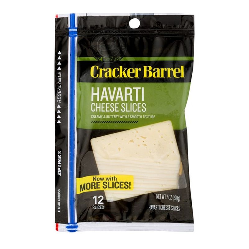 Cracker Barrel Havarti Cheese Slices (7 oz) Instacart