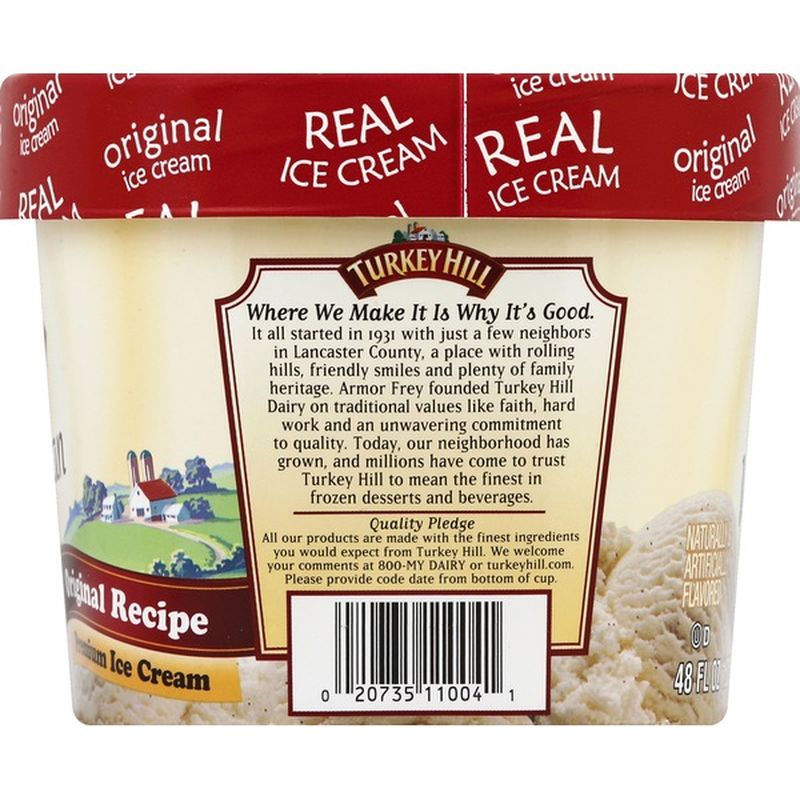 Turkey Hill Ice Cream, Premium, Vanilla Bean (48 oz) from ALDI Instacart