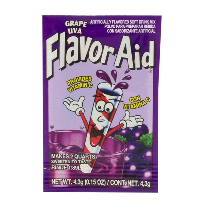 Flavor Aid Soft Drink Mix, Grape (4.3 g) - Instacart