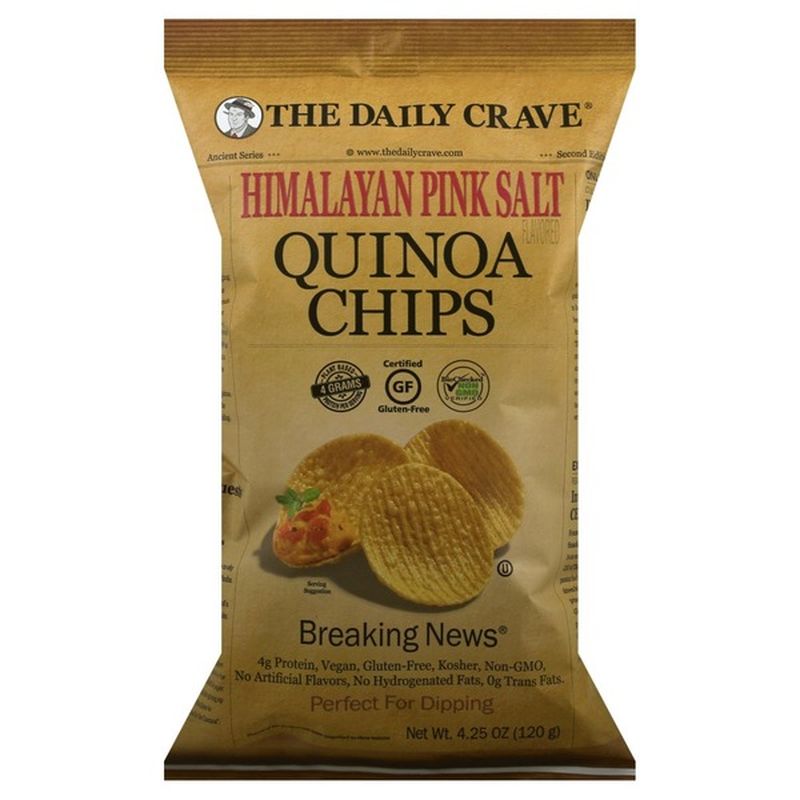 The Daily Crave Quinoa Chips, Himalayan Pink Salt (4.25 oz) from