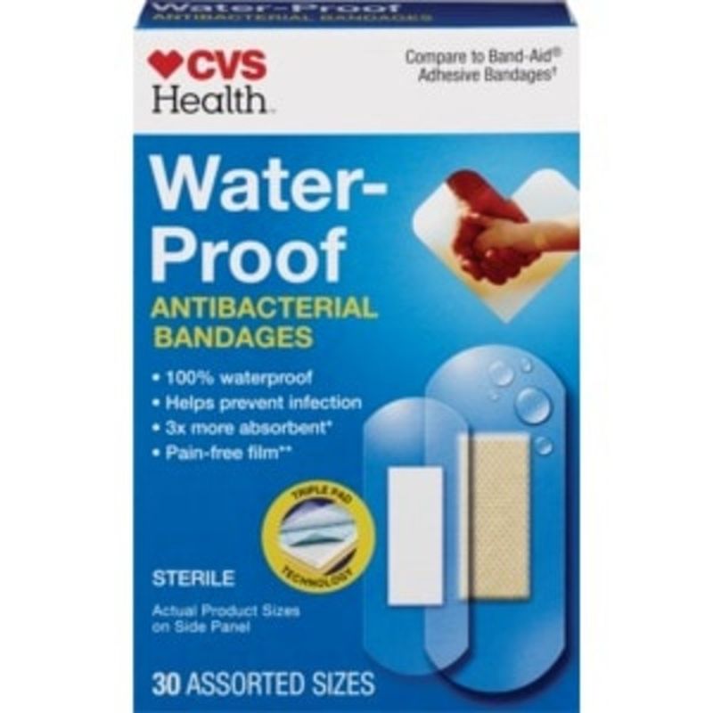 CVS Waterproof Clear Bandages Assorted Sizes (30 ct) Instacart
