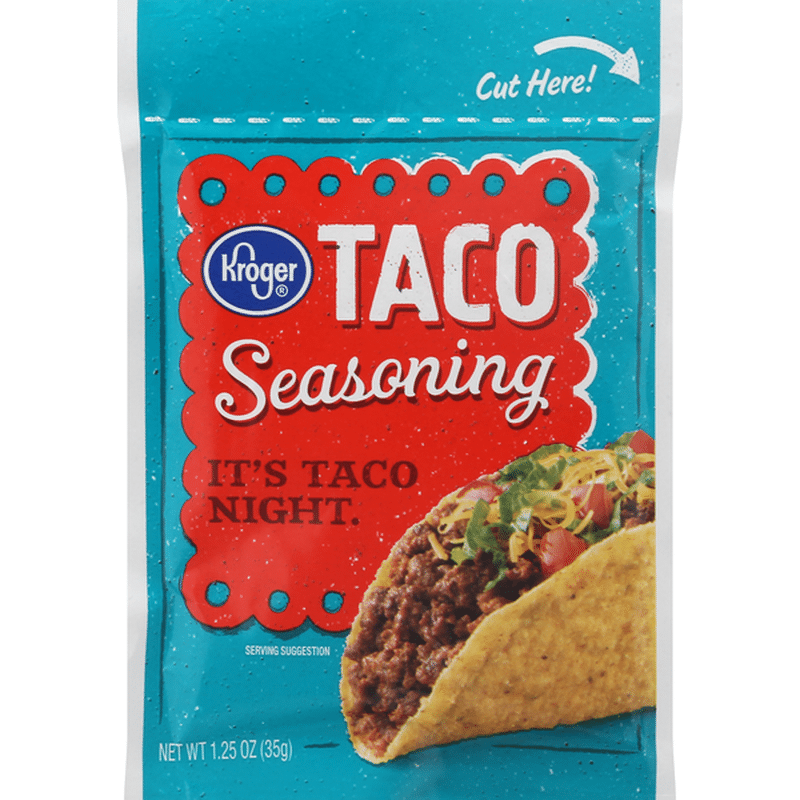 Kroger Seasoning, Taco (1.25 oz) Delivery or Pickup Near Me Instacart