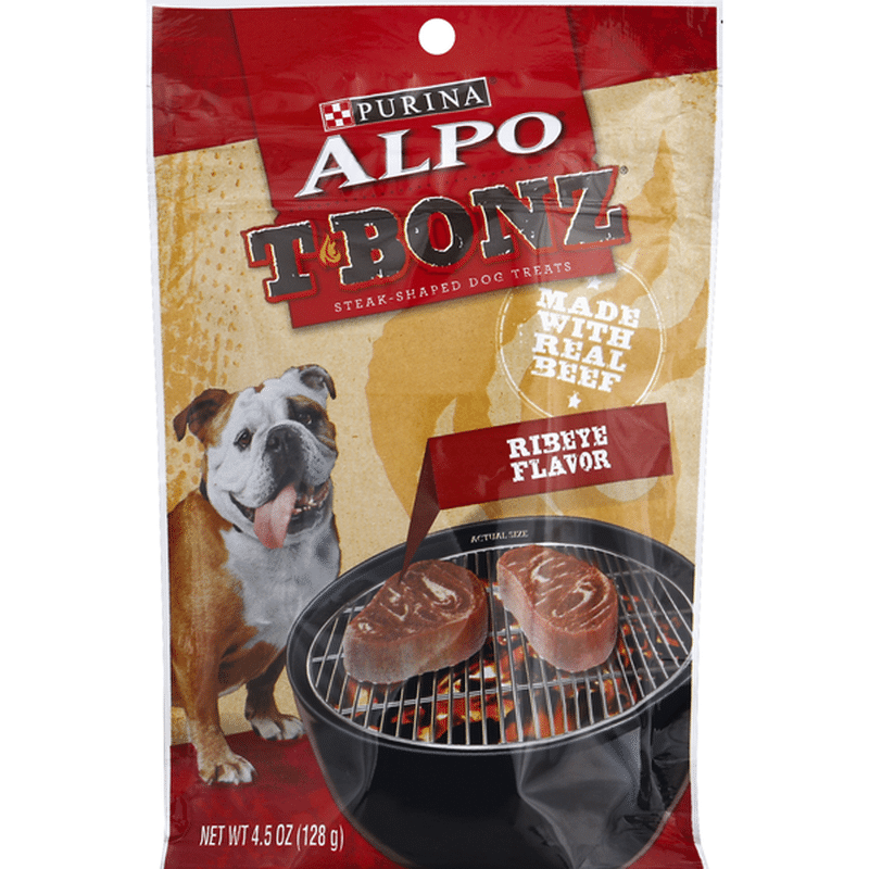 Purina ALPO Made in USA Facilities Dog Treats, TBonz Ribeye Flavor (4.5 oz) - Instacart