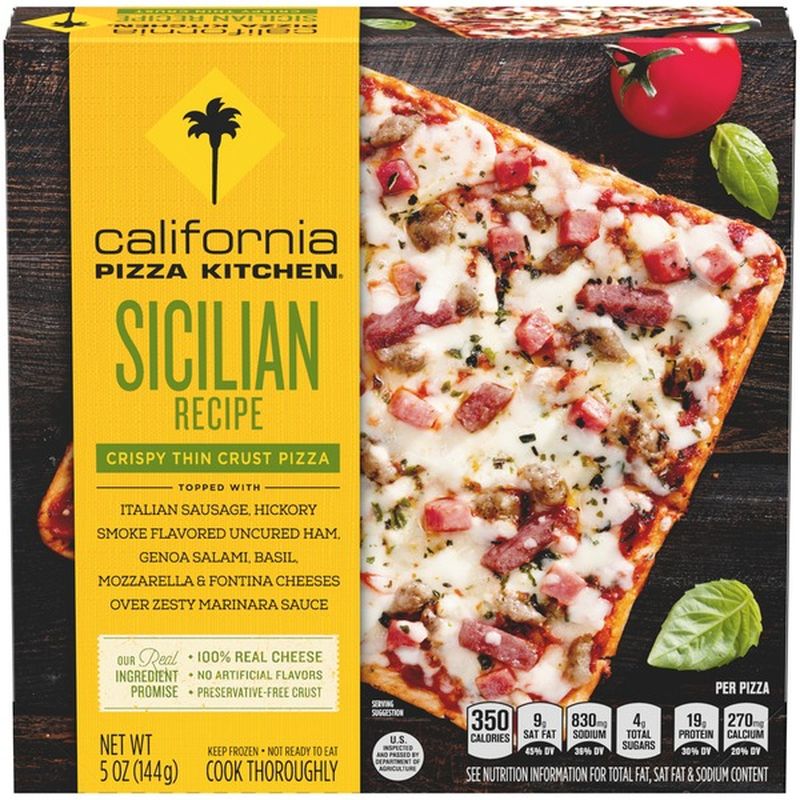 California Pizza Kitchen Sicilian Recipe Single Serve Thin Crust Pizza 5 Oz Delivery Or Pickup Near Me Instacart