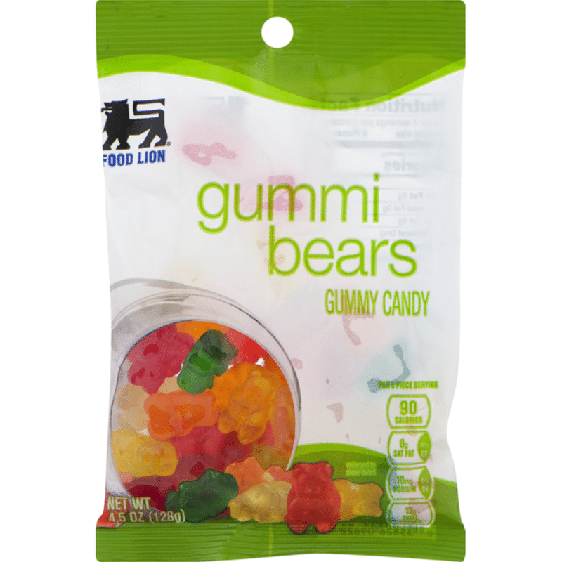 Food Lion Gummy Candy, Gummi Bears, Bag (4.5 oz) Instacart