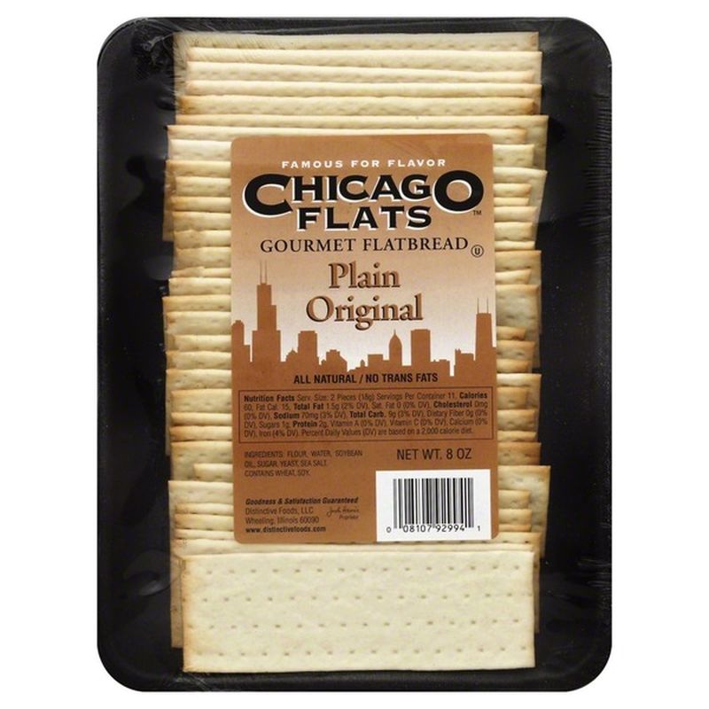 Chicago Flats Gourmet Flatbread, Plain Original, Tray (8 oz) Instacart