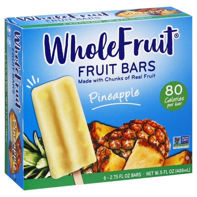 Whole Fruit Fruit Bars Pineapple 6 Each Instacart