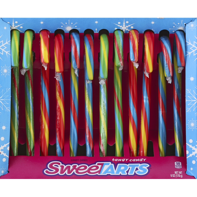 Sweet Tarts Tangy Candy, Candy Canes (6 oz) - Instacart