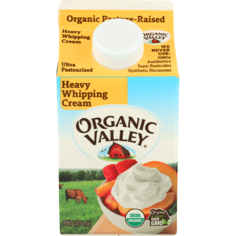 Organic Valley Ultra Pasteurized Organic Heavy Whipping Cream (16 oz ...