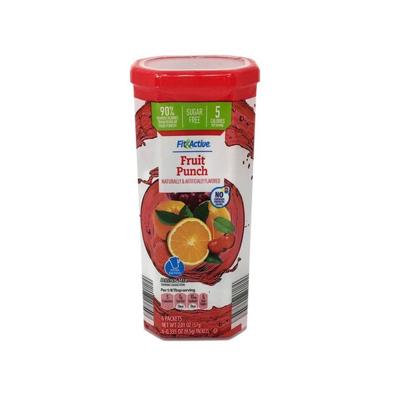 Fit & Active 12 Qt. Fruit Punch Drink Mix (6 ct) - Instacart