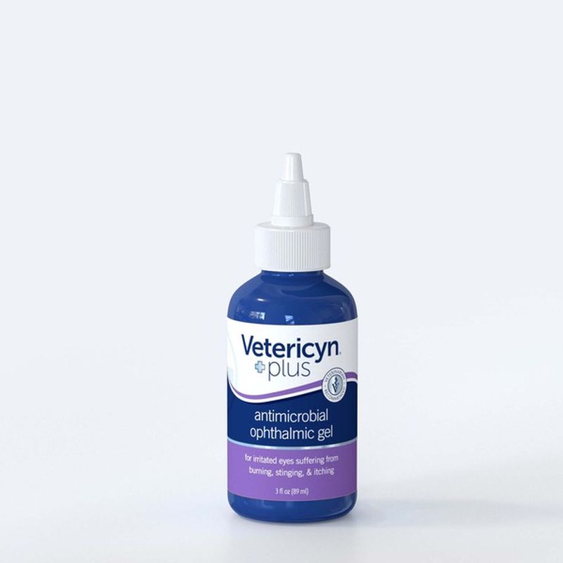 Vetericyn Plus Antimicrobial Ophthalmic Gel, Eye Care for Pets (3 fl oz ...