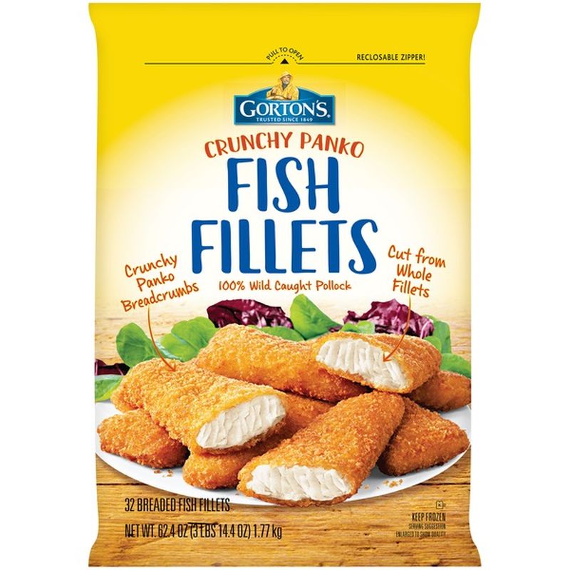 Gorton's Crunchy Panko Fish Fillets (62.4 oz) Instacart
