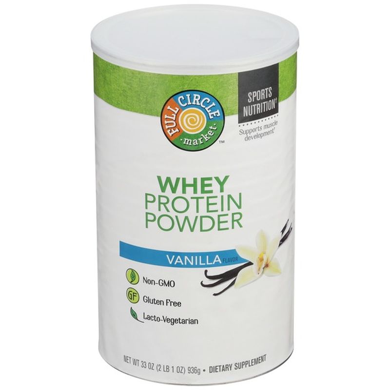 Full Circle Whey Protein Powder, Vanilla Flavor (33 oz) Instacart