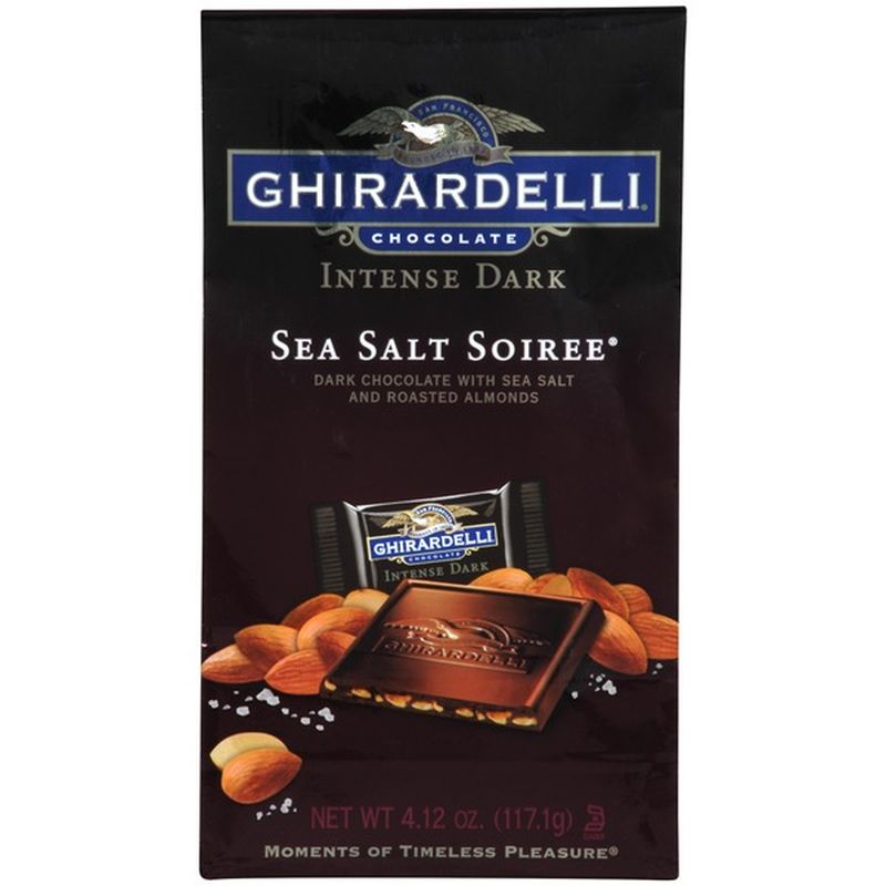 Ghirardelli Chocolate Intense Dark Chocolate Squares Sea Salt Soiree