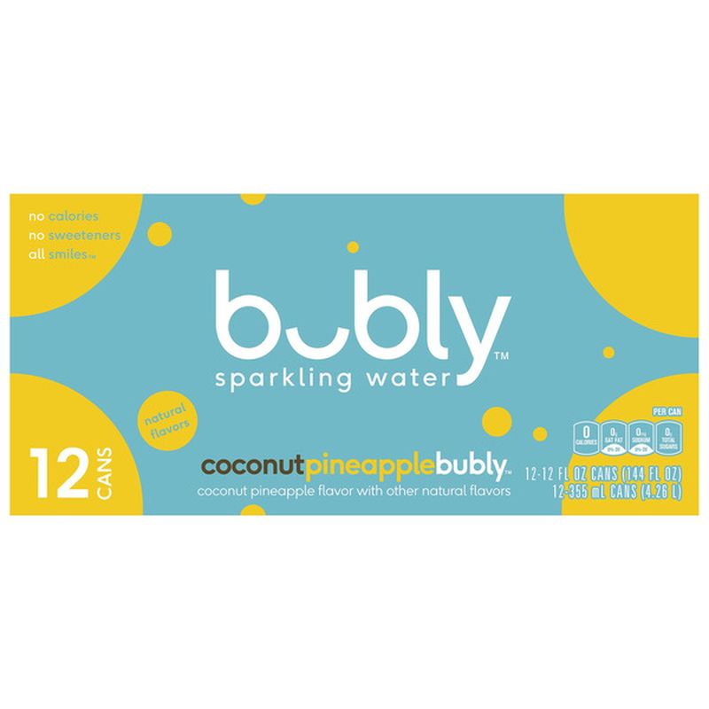 bubly Coconut Pineapple Sparkling Water (144 fl oz) Instacart