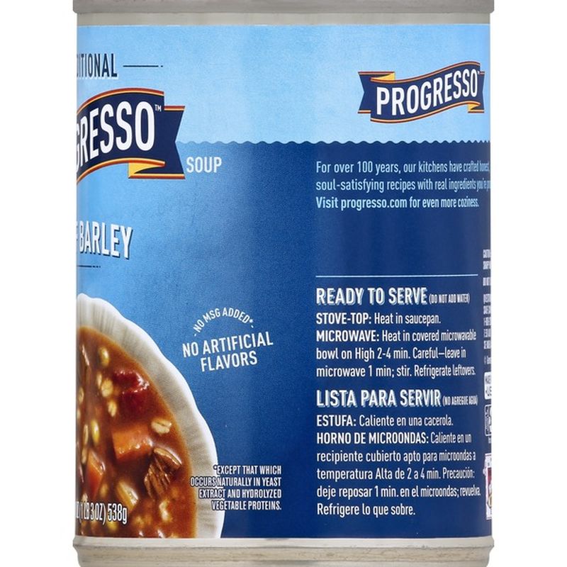 Progresso Soup, Beef Barley (19 oz) from Giant Food Instacart