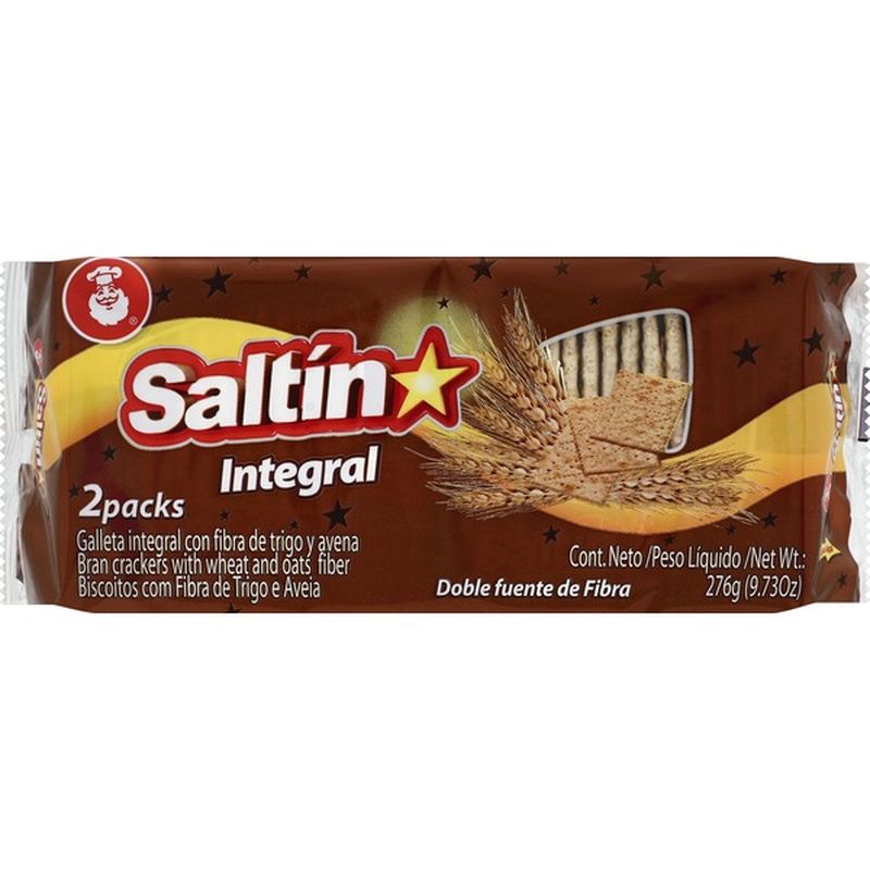 Saltin Crackers, Bran, with Wheat and Oats Fiber (9.73 oz) from ShopRite Instacart