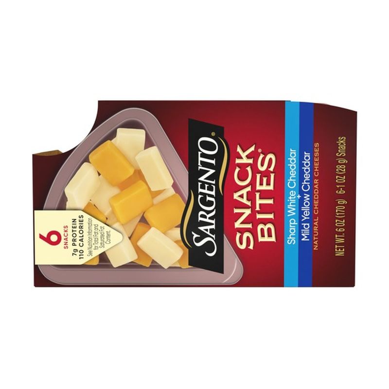 Sargento® Snack Bites® Sharp White Cheddar + Mild Yellow Natural
