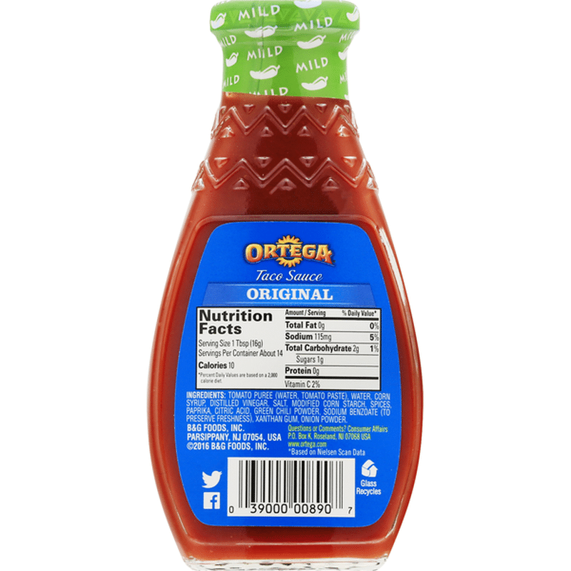 Ortega Taco Sauce, Original, Mild (8 oz) from Andronico's Community