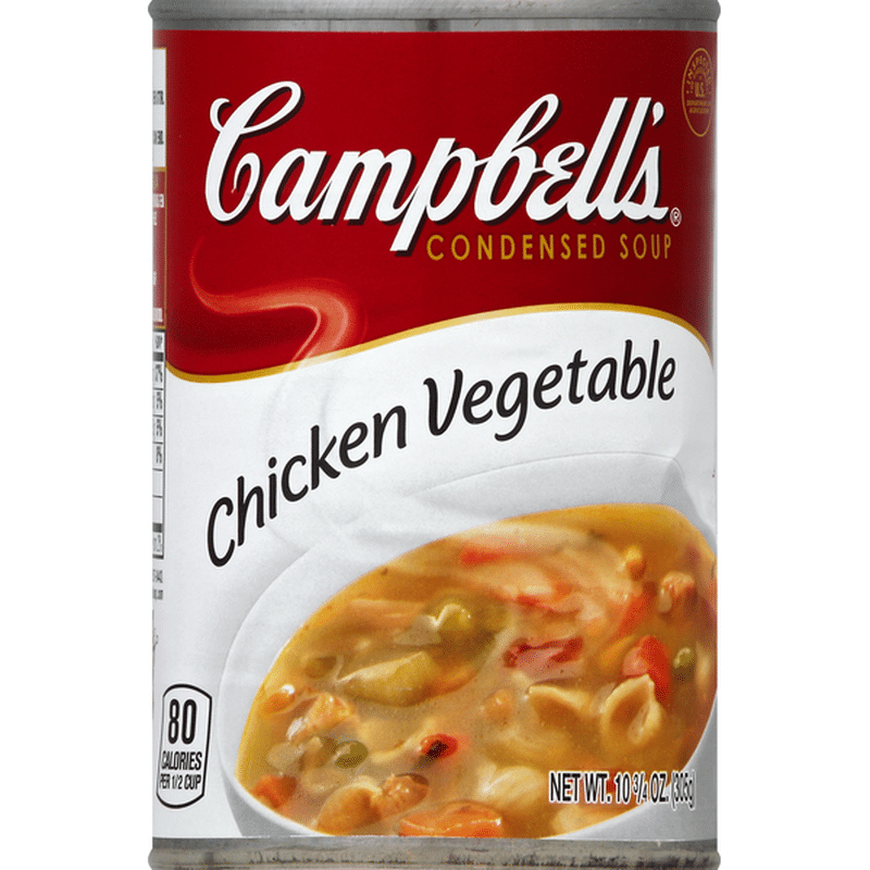 Campbell's Soup, Condensed, Chicken Vegetable (10.75 oz) - Instacart