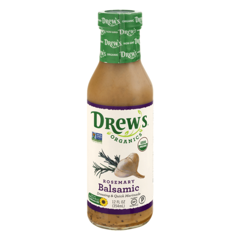 Drew's Organics Dressing & Quick Marinade Rosemary Balsamic (12 oz