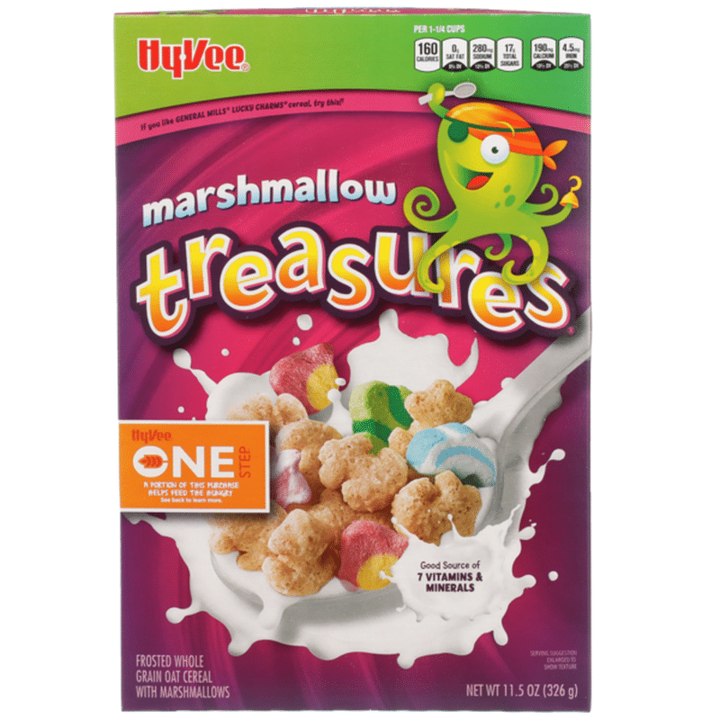 HyVee Cereal, Marshmallow Treasures (11.5 oz) Instacart