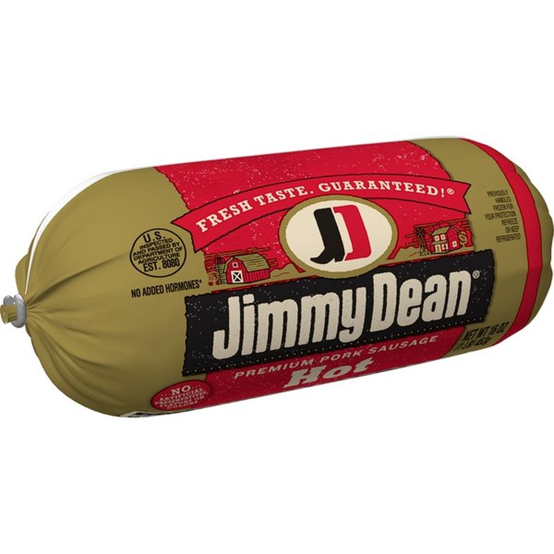 Jimmy Dean Premium Pork Hot Sausage Roll (1 lb) Instacart