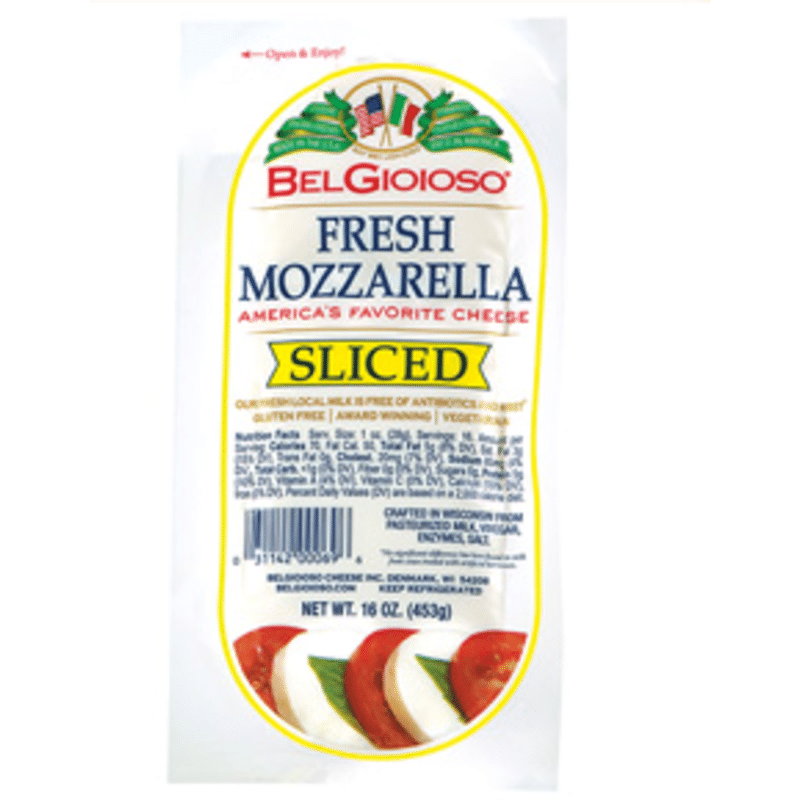 BelGioioso Fresh Mozzarella Thin Sliced Cheese