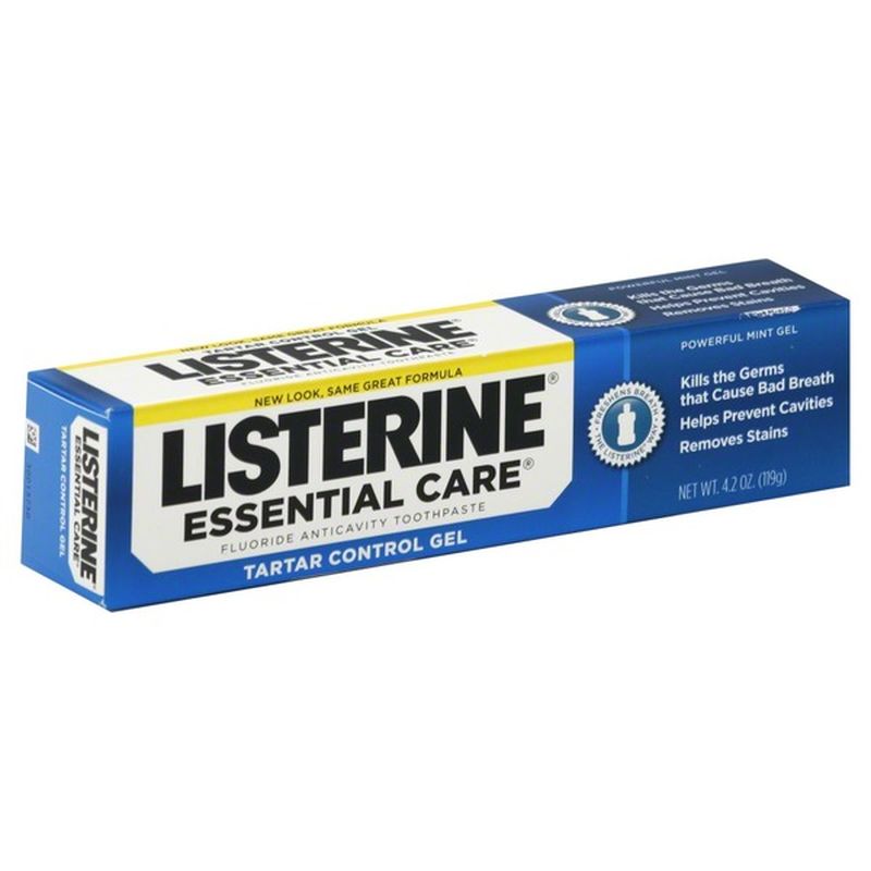 Listerine Toothpaste, Fluoride, Anticavity, Tartar Control Gel