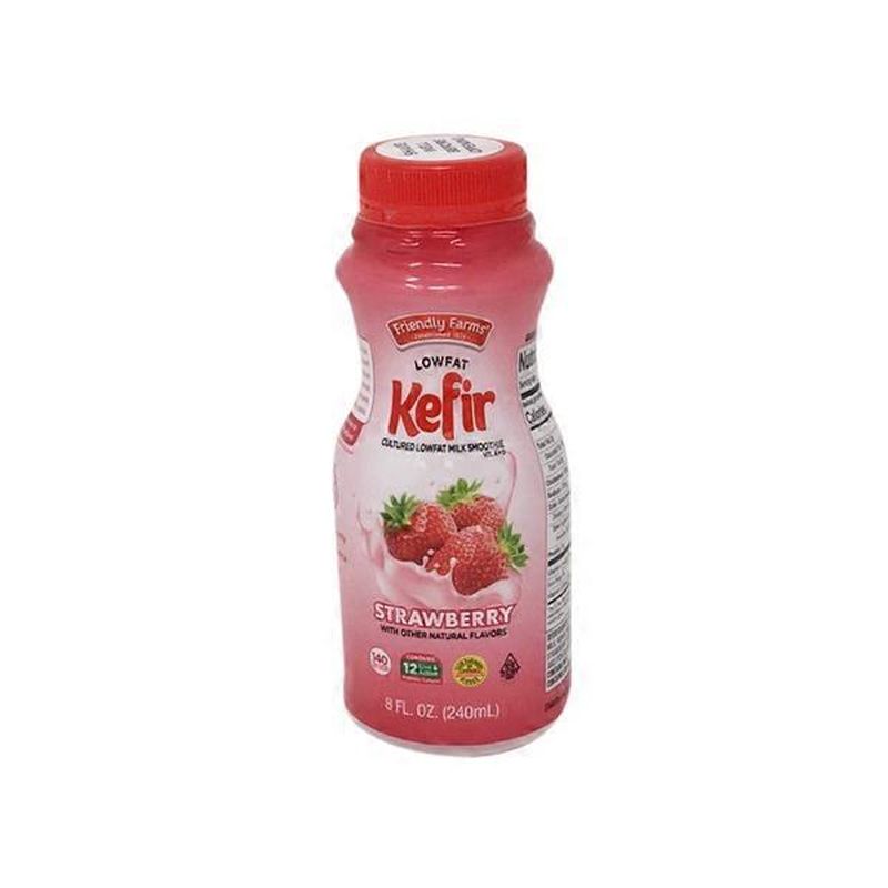 Friendly Farms Lowfat Strawberry Kefir (8 fl oz) from ALDI Instacart