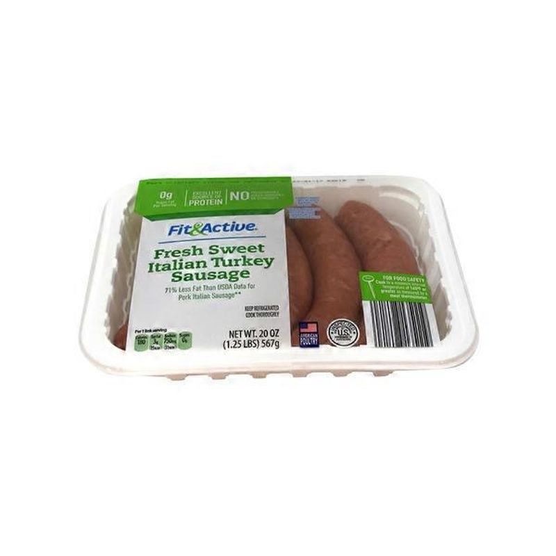Fit & Active Sweet Italian Turkey Sausage (20 oz) Instacart