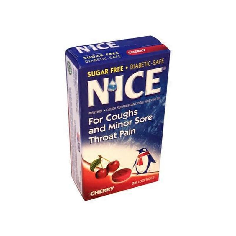 N'ice Menthol, Cough Suppressant/oral Anesthetic Lozenges, Cherry (24 ...