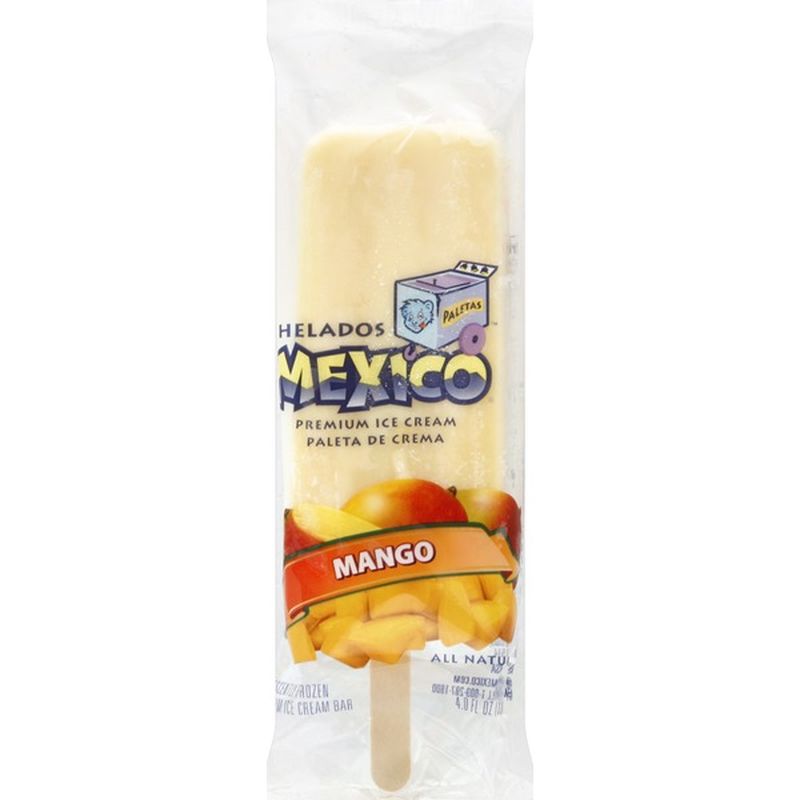 Helados Mexico Ice Cream Bar Mango 4 Oz Instacart