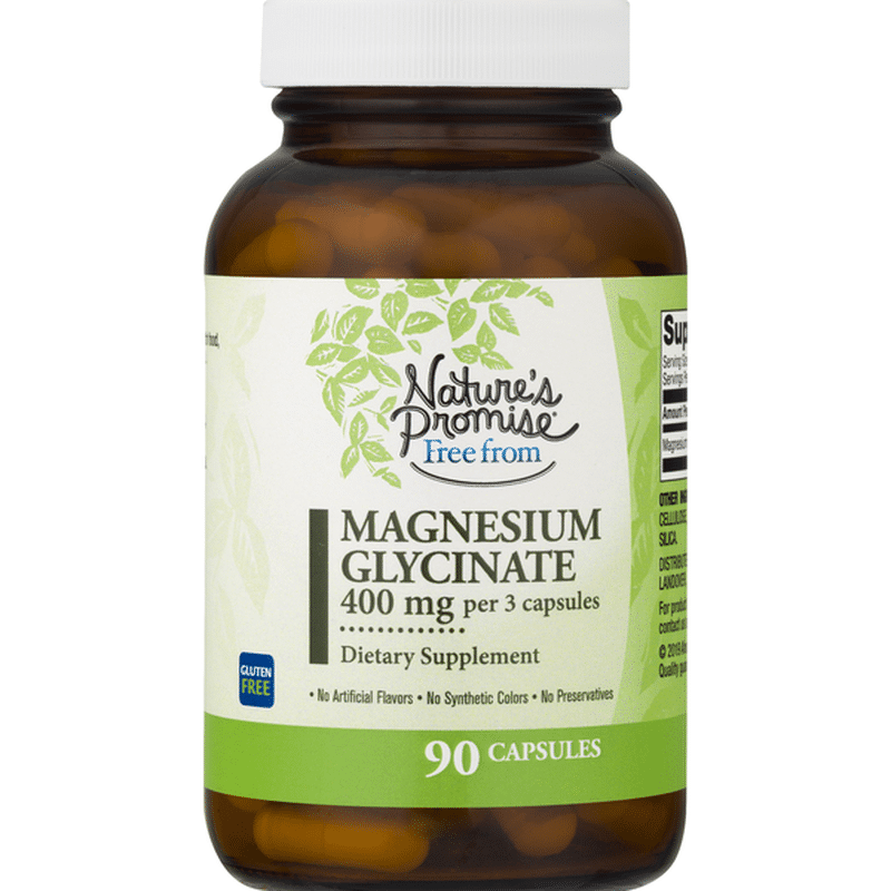 Nature's Promise Magnesium Glycinate 400mg Veg Caps (90 each) Instacart