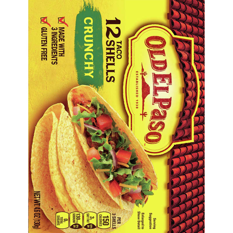 Old El Paso Taco Shells Crunchy 12 Each From Fred Meyer Instacart 6369