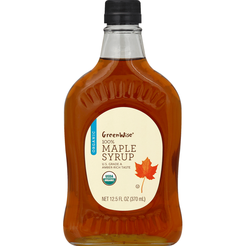 GreenWise Maple Syrup, Organic, 100 (12.5 oz) Instacart