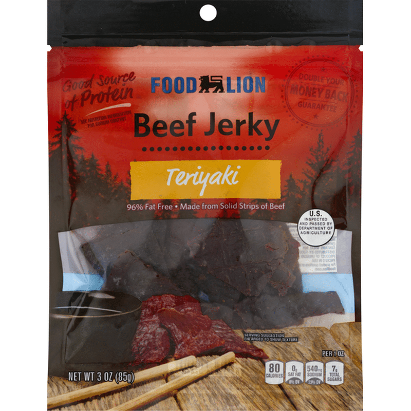 Food Lion Beef Jerky, Teriyaki (3 oz) Instacart