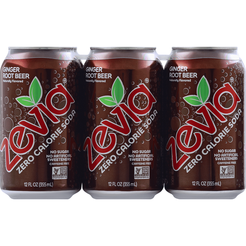 Zevia Soda, Zero Calorie, Ginger Root Beer (12 fl oz) Instacart