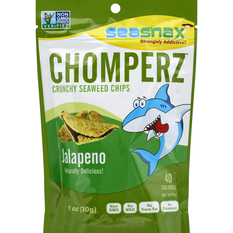SeaSnax Seaweed Chips, Crunchy, Jalapeno Flavor (1 oz) Instacart