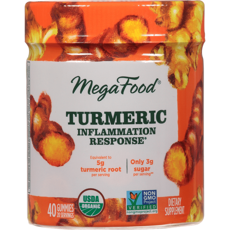 MegaFood Turmeric Inflammation Response* Turmeric Spice Gummies (40